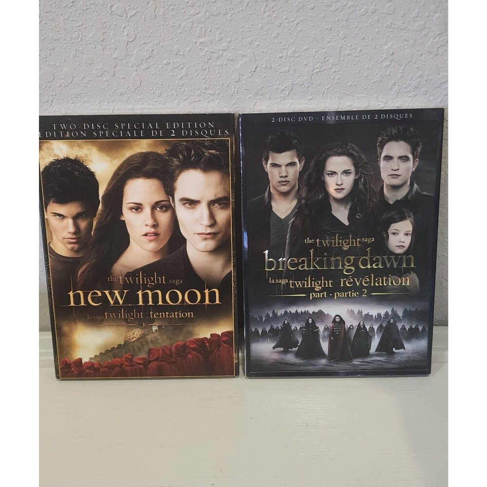 Twilight Saga New Moon & Breaking Dawn Part 2 DVD 2 Disc NEW Factory Sealed